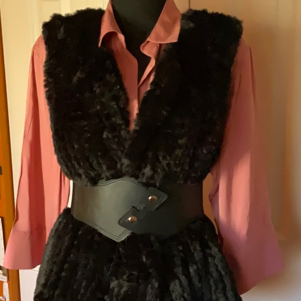 Nannette Lepore Faux Fur Vest, NWOT Size Medium.